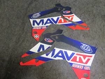 Honda CRF250 2014-2017 CRF450 2013-2016 Mav Tv Radiator Shroud Graphics GR1481. Fixed Price $47.00.