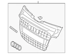 Genuine Audi Center Grille 8T0-853-651-E-1QP. Fixed Price $468.44.