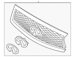 Genuine Infiniti Grille 623104HB1B. Fixed Price $277.19.