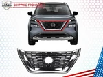 For 2021-2023 Nissan Rogue Sl Sv Front Bumper Grille Chrome Trim W/o Camera Hole. Fixed Price $117.79.