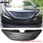 Fits 11-14 Hyundai Sonata Horizon Black Front Bumper Hood Grille Abs. Fixed Price $65.99.