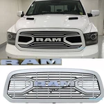 Big Horn Grille For Dodge Ram 1500 2013-2018 Upper W/letter White. Fixed Price $158.99.