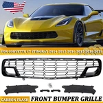 For Corvette C7 Z06 Z51 2014-2019 Carbon Flash Front Bumper Grille W/o Camera Us. Fixed Price $125.55.
