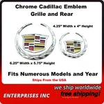 Cadillac Chrome Combo Emblem Grille And Rear Deville CT6 Dts Ships From Usa. Fixed Price $33.88.