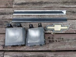 1983-1984 Chevy Silverado Grille Trim + Bow Tie Turn Signals Oem Stainless. Fixed Price $120.00.