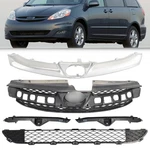 Fit 2006-2010 Toyota Sienna Front Bumper Grille Assembly W/molding Trim/bracket. Fixed Price $188.98.