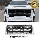 For 2024 2025 2026 Gmc Sierra 2500 Hd Summit White & Smoke Black Front Grille Us. Fixed Price $689.99.