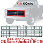 For 1979-1980 Chevy Gmc C10 C20 Pickup Front New Bumper Grille GM1200354 370536. Fixed Price $85.20.
