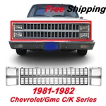 For 1981-1982 Chevrolet/gmc C/k Series Front New Grille & Headlamp Door Set Of 3. Fixed Price $185.80.