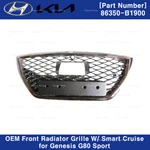 Genuine Oem Front Grille Radiator W/ Smart Cruise For Genesis G80 Sport 18-20. Fixed Price $456.00.