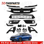 For 19-21 Honda Civic Bumper Grille Mesh Fog Lamp Light Cover Bezel Molding Trim. Fixed Price $119.98.