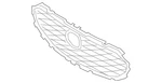 Genuine Mazda 3 2019-2025 Front Lower Grille, BCKB-50-711A. Fixed Price $399.95.