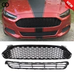 Black Mesh Ford Fusion 2013-2016 Front Bumper Upper Lower Grille Kit. Fixed Price $67.24.
