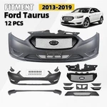 Front Bumper Cover Grille Assembly Kit 2013-2019 Ford Taurus Sho Black. Fixed Price $289.99.