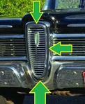 1959 Ford Edsel Chrome Center Grill Inner Surround Trim. Fixed Price $149.00.
