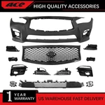 Front Bumper Cover/bracket/grille/fog Light Kit For Infiniti Q50 Sport 2014-2017. Fixed Price $427.49.