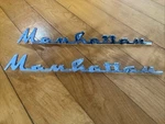 Kaiser Manhattan Circa '54 Metal Script Emblem 792754 2770. Fixed Price $99.99.