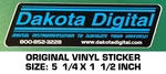 Dakota Digital Instrumentation - Original Vinyl Decal Sticker. Fixed Price $5.05.