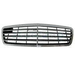 For 00-03 E-class Sedan/wagon Front Grille Assembly Chrome Shell Black Insert. Fixed Price $78.95.