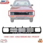 New Grille Assembly Black Plastic For 1990-1992 Nissan D21 Pickup Truck. Fixed Price $65.15.