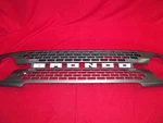 2021-2026 Ford Bronco Grille Carbonized Gray White Lettering Badlands Oem. Fixed Price $324.95.
