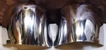 1953-54 Studebaker Sedans & Wagons Nos Pair Rear Bumper Wing Guards AC-2326. Fixed Price $80.00.
