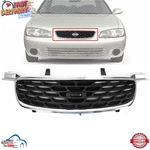 New Front Grille Chrome And Black Plastic For 2000-2003 Nissan Sentra NI1200190. Fixed Price $57.22.