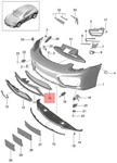 Genuine Porsche Cayman 981C Retaining Frame Center Black 981505569061E0. Fixed Price $111.40.