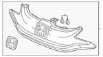 Genuine Honda Grille 71120-T5R-A00. Fixed Price $195.09.