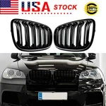 For Bmw X5 E70 X6 E71 2007-2013 Gloss Black Front Bumper Kidney Grilles. Fixed Price $36.10.