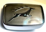 Triumph Stag Deer Chrome Grille Badge Emblem. Fixed Price $250.00.
