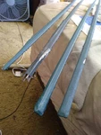 C1 Corvette "pair" 56-57 Nos Upper Front Fender Moldings Trim New 1956-1957. Fixed Price $359.00.
