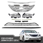 10PC For Sonata 2011-2014 Upper Lower Chrome Grille Fog Lights Bumper Brackets. Fixed Price $74.00.