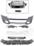 Front Bumper Cover Grille Molding Valance Skid Plate 7PC Kit Fits 2016-19 Q7. Fixed Price $899.91.