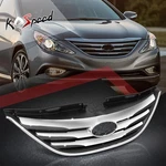 Chrome Slats Polished Front Hood Bumper Grille Factory Style For Sonata 2014. Fixed Price $284.04.