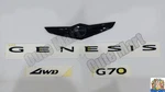 Genesis G70 High Glossy Black Lettering Emblem 2021-2024 Front Rear. Fixed Price $192.30.