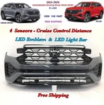Oem 2024-2026 Vw Volkswagen Atlas & Cross Sport R-line Front Bumper Pure Gray #5. Fixed Price $1500.00.