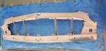 1956 Chrysler New Yorker Front Grill Header Panel. Used Ad# 760. Fixed Price $359.00.