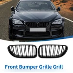 Pair Hood Kidney Front Grille Cover For Bmw F06 2012-2018 Glossy Black. Fixed Price $38.15.
