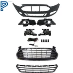 Black Front Bumper Cover&chrom Grille&halogen Fog Lights 13-16 Ford Fusion. Fixed Price $172.51.