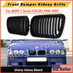 Gloss Black Front Kidney Grille For Bmw E36 M3 318I Sedan Series 1996-98. Fixed Price $33.99.