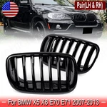 2*GLOSS Black Front Bumper Kidney Grille Bmw X5 X6 E70 E71 2007-2013. Fixed Price $30.99.