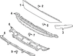 Genuine Mazda Grille Molding KR9P-50-761. Fixed Price $54.65.