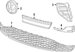 Genuine Volkswagen Grille Cap 11K-853-665-9B9. Fixed Price $114.61.