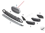 Bmw X1 F48 Radiator Right Grille Sport Line 51117383364 2015 No Duty. Fixed Price $118.65.