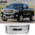 Fits 14-15 Gmc Sierra 1500 Denali Style Chrome Front Bumper Hood Mesh Grille Abs. Fixed Price $193.99.
