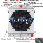 4-ROW Radiator Shroud Fan 1932 Ford Hi-boy Grill-shells Hot Rod Chevy V8. Fixed Price $309.00.