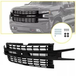Matte Black Front Bumper Upper Grille For Chevy Silverado 1500 2019-2022 2021. Fixed Price $114.50.
