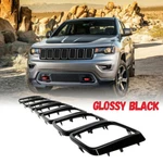 Glossy Black Front Grille Insert Trim Frame Fits 2017-2021 Jeep Grand Cherokee. Fixed Price $38.88.