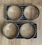 Vintage Original Pair Lincoln Continental Front Headlight Bezels 1966 1967 Rh Lh. Fixed Price $24.95.